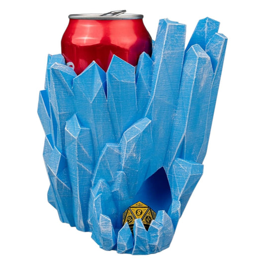 Frostbite Shard Dice Tower & Can Holder – Fantasy Ice Crystal Dice Roller for DND, RPG, Tabletop Gaming, Dungeon Master Gifts & Game Night Essentials – 3D Printed in Canada