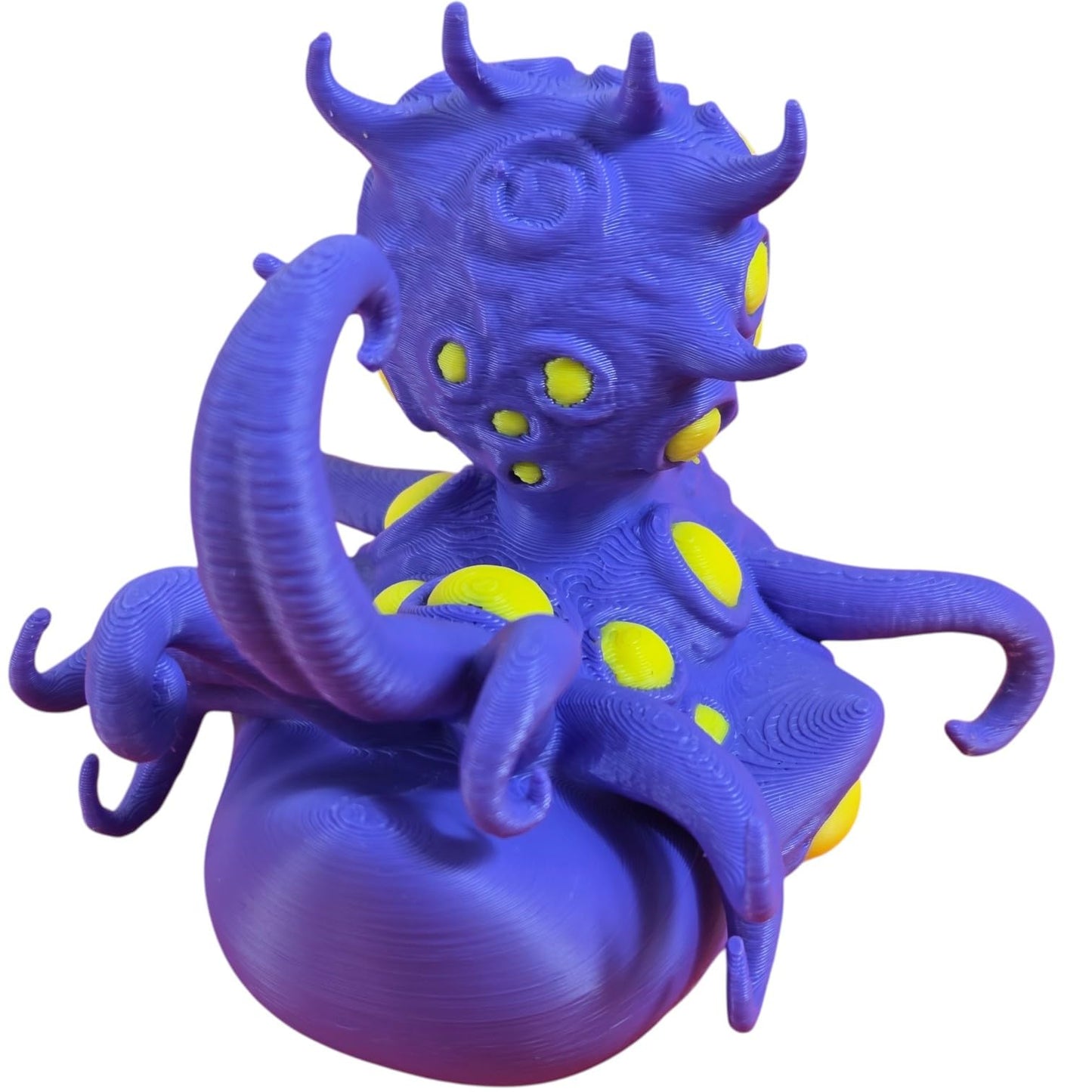 Quackthulhu Duck Figurine – Lovecraftian Tentacle Duck for Horror & Mythos Fans – Octopus Duck Hybrid Desk Decor – Fidget Display Figure – 3D Printed in Canada
