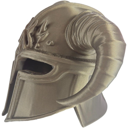 Horned Warrior Helmet – Fantasy Viking-Style Armor Prop for RPG Displays, Cosplay Dioramas & Gothic Shelf Decor – 3D Printed in Canada