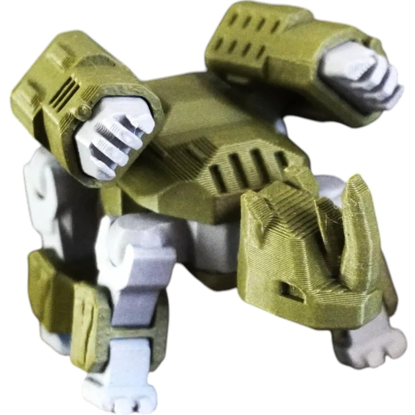 Rhino Brute Mecha Model Kit by Kitcrafters – 20 Parts with 15 Moving Joints – Beast-Style Heavy Mech for Collectors & Dioramas – 3D Printed in Canada