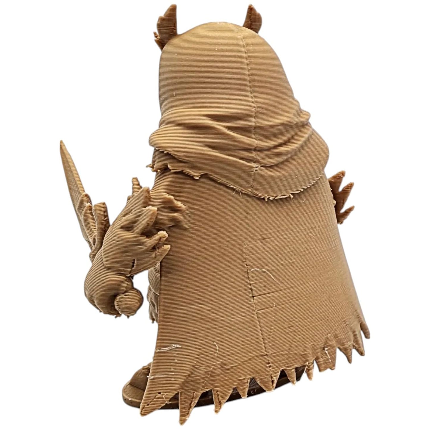 Shadow Warrior Owl Figurine – Stealth Owl Assassin Miniature with Blade & Tattered Cloak – RPG & Display Model for Painting – 3D Printed in Canada