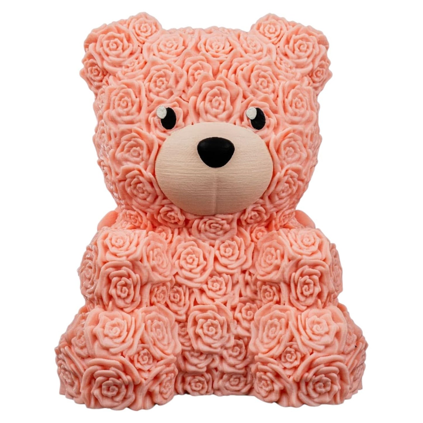 Floral Bear Figurine – Rose-Covered Decorative Gift Bear – Romantic Keepsake – 3D Printed in Canada