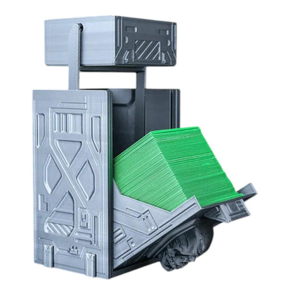 Core Decay Deck Box – Sci-Fi Skull Design Trading Card Storage Case for Standard & Sleeved Decks – Fits 100+ Cards – Durable & Stylish Card Holder for TCG & CCG Players – 3D Printed in Canada