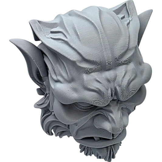 Scowling Gargoyle Wall Art – Gothic Demon Mask for Haunted Decor, Dungeon Ambience & Fantasy Lovers – 3D Printed in Canada