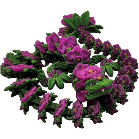 Orchid Dragon – Articulated Floral Fantasy Toy with Blooming Petal Details & Poseable Body – 3D Printed in Canada