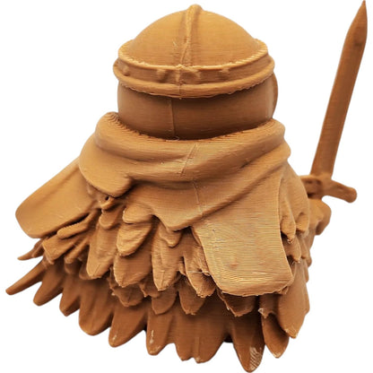 The Paladin Owl Figurine – Armored Fantasy Owl Knight with Sword & Valor Cloak – Owls & Dragons Collection – Paintable Miniature for Display or Tabletop – 3D Printed in Canada