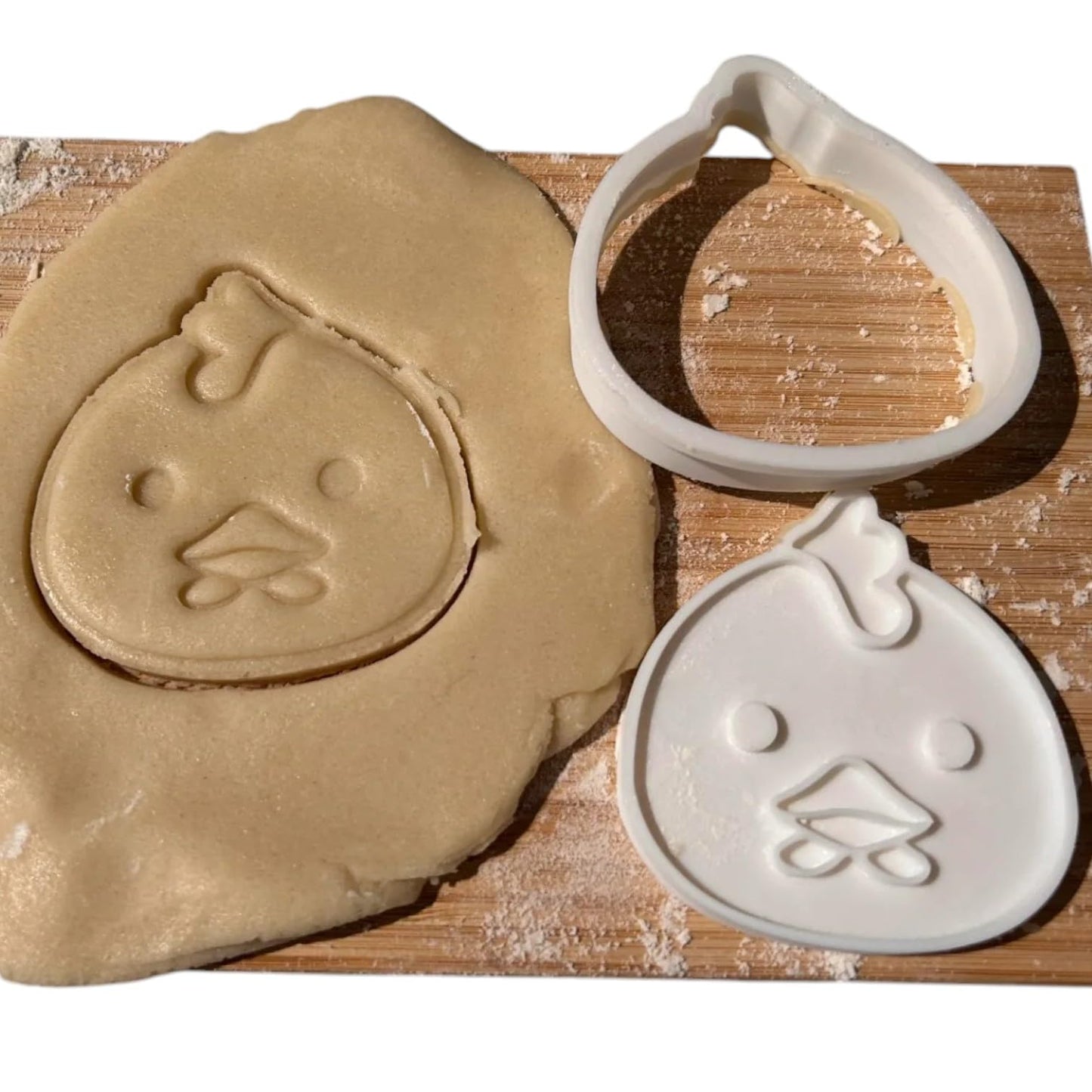 Chicken Cookie Cutter Set of 3 Sizes (3" 4" 5") – Farm Animal Baking & Fondant Mold – 3D Printed in Canada