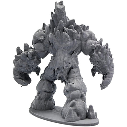 Moving Mountain Golem Miniature – Elemental Rock Creature for Fantasy RPG, Display, or Diorama Terrain – Earth Guardian Figurine – 3D Printed in Canada