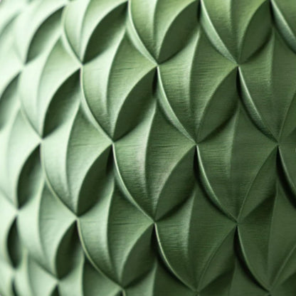 Scale Planter Pot – Textured Decorative Pot for Succulents, Bonsai, or Faux Plants – Modern Organic Indoor Planter with Leaf-Scale Pattern – 3D Printed in Canada