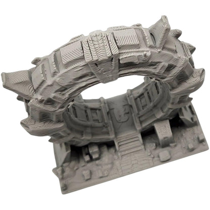 Sci-Fi Dimensional Gateway – Futuristic Arch Terrain for TTRPG, Wargames, or Dioramas – Alien Tech Structure – 3D Printed in Canada