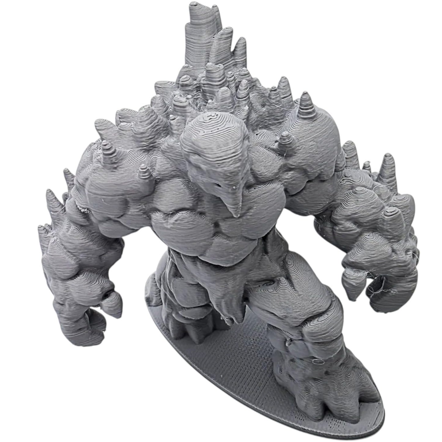 Moving Mountain Golem Miniature – Elemental Rock Creature for Fantasy RPG, Display, or Diorama Terrain – Earth Guardian Figurine – 3D Printed in Canada