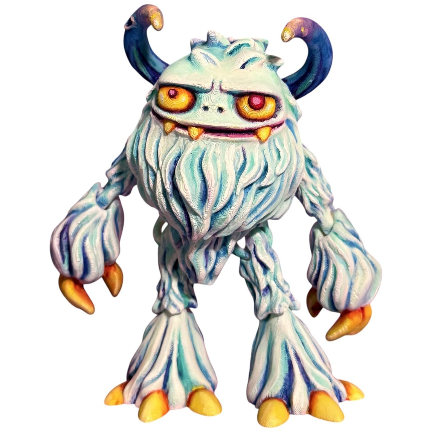 Creepy Yeti Figurine – Fantasy Monster Decor for Desk or Shelf Display – Collectible Creature Model for Teens and Adults – 3D Printed in Canada