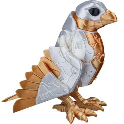 B1-RD “SkyRanger” Mech Falcon Figurine – Articulated Cyber Bird Collectible with Movable Wings – Fidget Desk Toy for Teens & Adults – 3D Printed in Canada