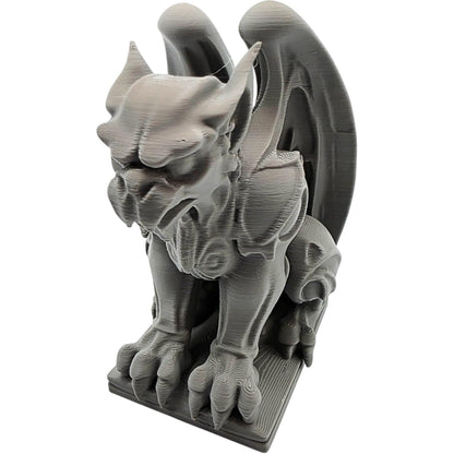 Perchwarden Gargoyle Statue – Gothic Fantasy Decor for Desk, Shelf or RPG Tabletop – Striking Guardian Figurine for Home or Office Display – 3D Printed in Canada