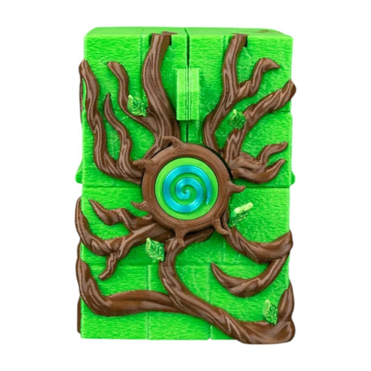 Box of the Grove Deck Box – Enchanted Forest Trading Card Storage Case with Branch Design – Fits 100+ Cards – Decorative Card Holder for Fantasy & Battle Decks – 3D Printed in Canada