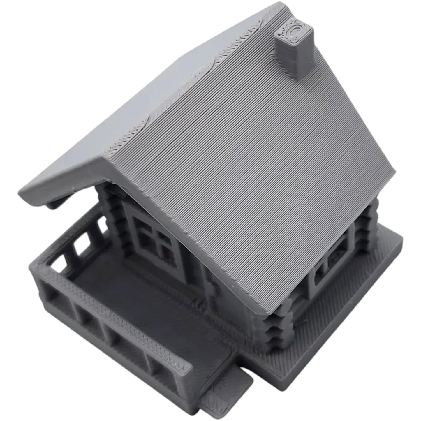 Log Cabin Miniature – Rustic Terrain Prop for Tabletop RPGs, Fantasy Dioramas & Village Displays – 3D Printed in Canada
