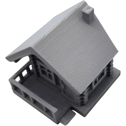 Log Cabin Miniature – Rustic Terrain Prop for Tabletop RPGs, Fantasy Dioramas & Village Displays – 3D Printed in Canada