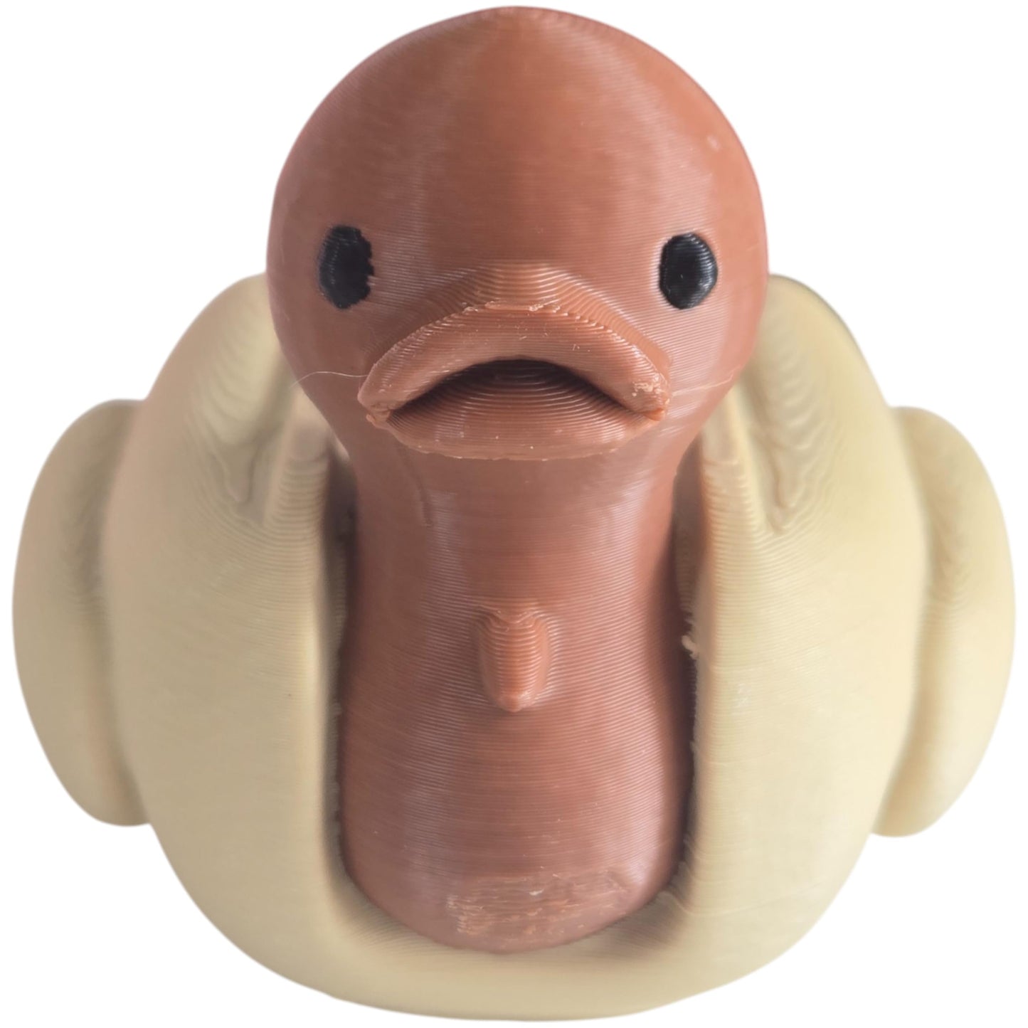 Hot Dog Duck Figurine – Funny Desktop Collectible Decor for Office, Shelf, or Gift – Novelty Animal Sculpture for Teens & Adults – 3D Printed in Canada