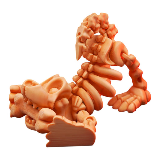 Skeleton Dog – Articulating Figurine – Eco-Friendly PLA – Collectible Desk Toy & Stress Relief for Teens & Adults – 3D Printed in Canada