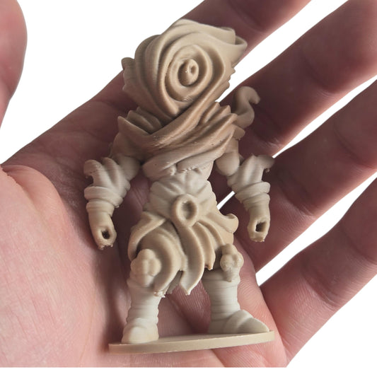 Tornado Elemental Figurine – Whirlwind Storm Elemental Boss Miniature for RPG Battles – Paintable Air Creature – 3D Printed in Canada