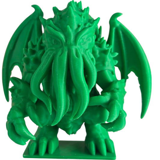 Cthulhu Figurine – Eldritch Horror Miniature for Display, RPG, or Mythos Collection – Tentacled Great Old One – 3D Printed in Canada