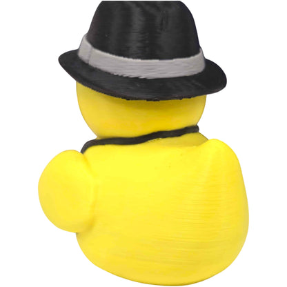 Journalist Duck Figurine with Hat, Microphone & Camera – Funny Press Reporter Collectible for Desk or Gift Display – 3D Printed in Canada