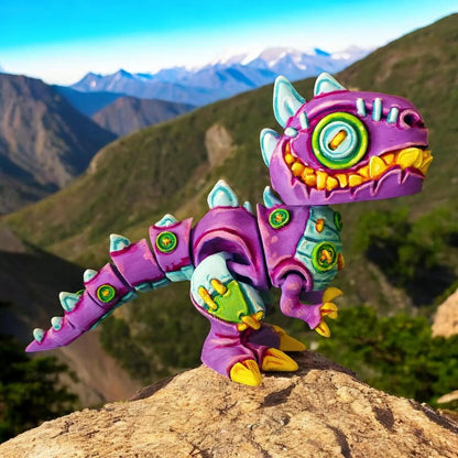 Articulated Stuffed T-Rex Figurine - 3D Printed Dinosaur Collectible Fidget Toy - Detailed | Perfect for Dino Fans