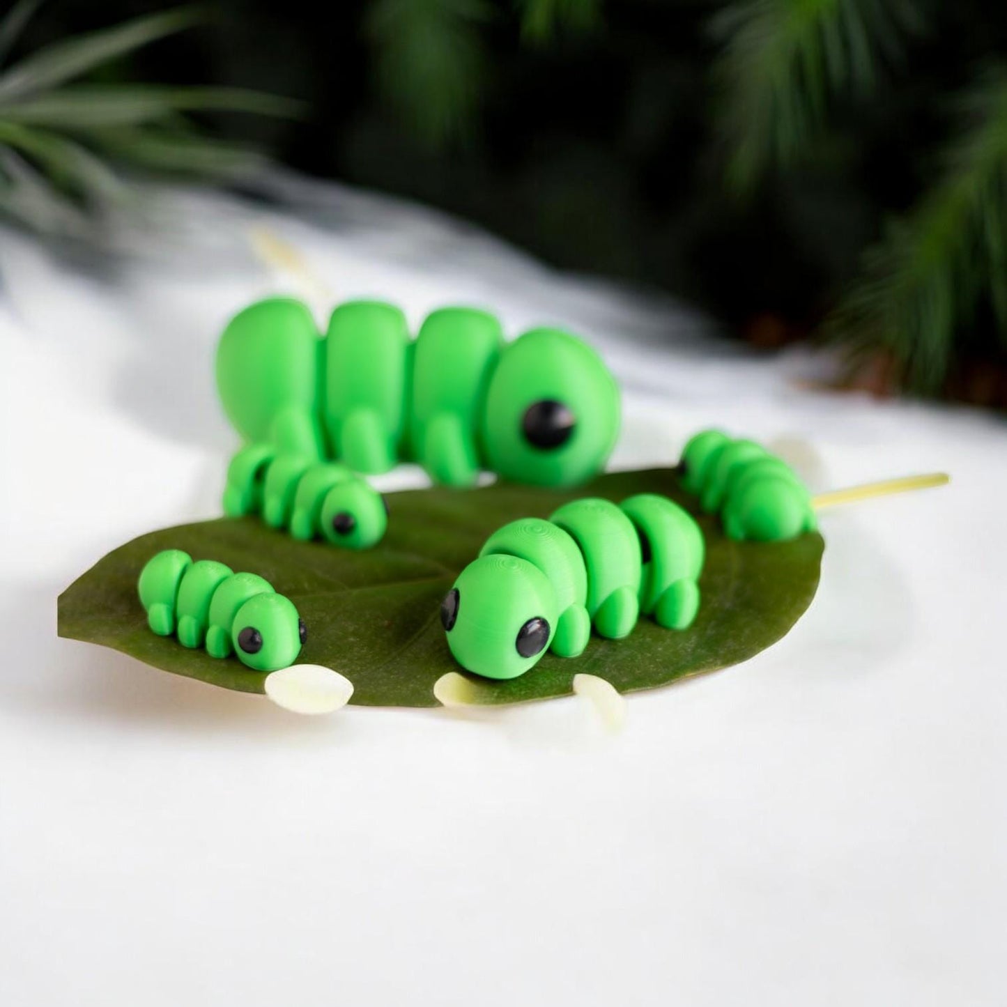 Baby Caterpillar – 3D Printed Cute Mini | Adorable Collectible | Made in Canada | Available in Packs of 5, 10, 50, or 100