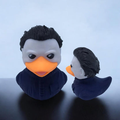 Michael Myers-Themed Rubber Duck – 3D Printed Creepy Collectible for Horror Fans | Quirky Display Piece