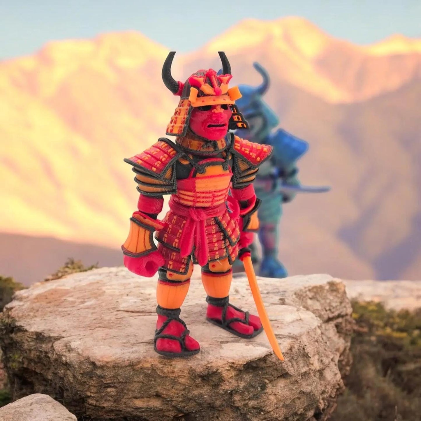 Flexi Factory Samurai – 3D Printed Articulated Warrior | Poseable & Collectible