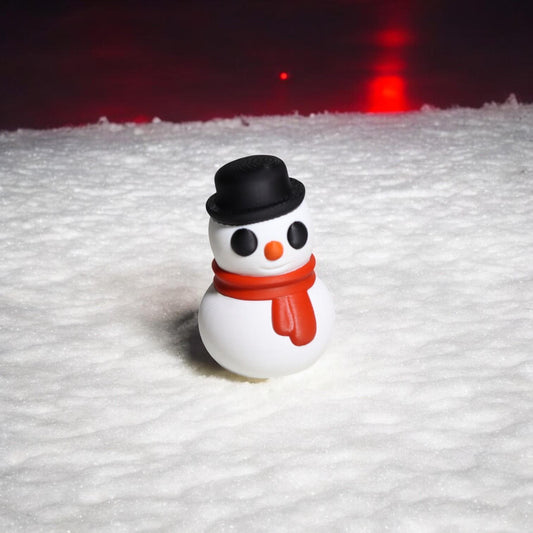 Snowman Sculpture – 3D Printed Cute Mini | Adorable Collectible | Made in Canada | Available in Packs of 5, 10, 50, or 100