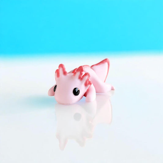 Tiny Baby Axolotl – 3D Printed Cute Mini | Adorable Collectible | Made in Canada | Available in Packs of 5, 10, 50, or 100