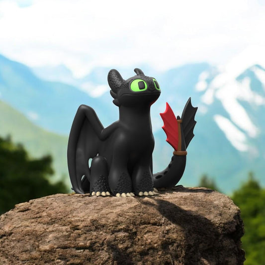 Toothless-Inspired Dragon Figurine – 3D Printed Cute Dragon Desk Toy | Fun Fantasy Collectible