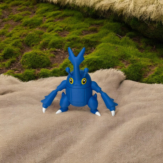 Heracross-Inspired Collectible Figurine – 3D Printed Pokémon Fan Art | Unique Bug-Type Display