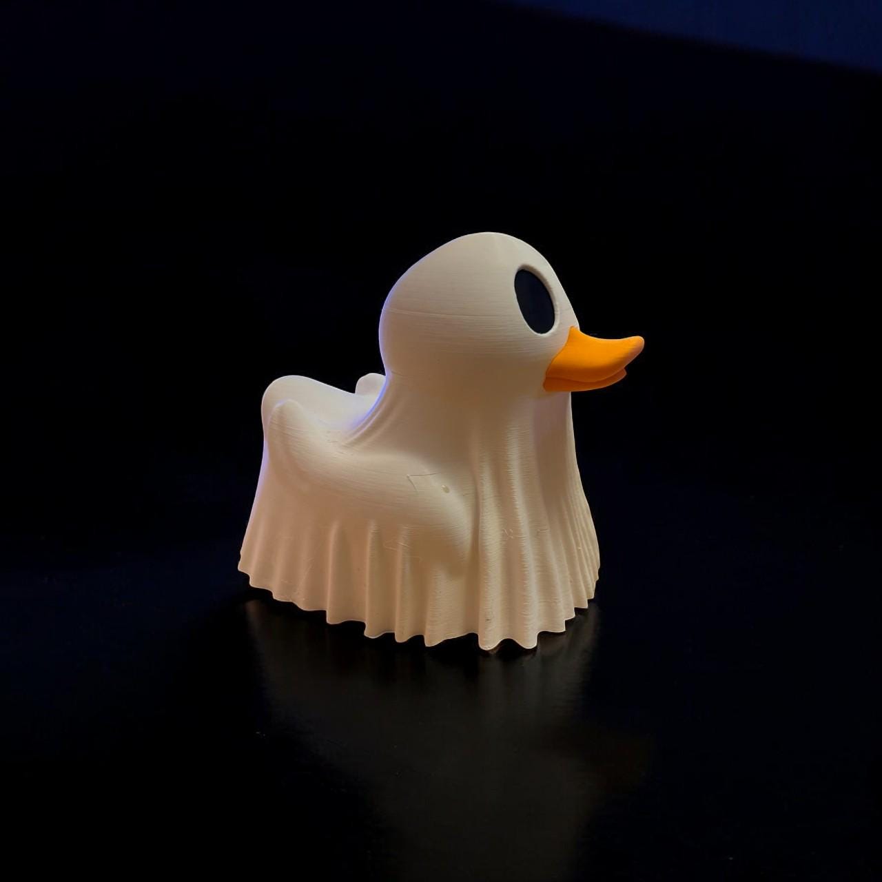 Ghost-Themed Rubber Duck – 3D Printed Fun and Spooky Collectible | Perfect for Halloween Decor