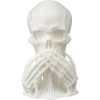 Silent Watchers Skull Statue Set — Gothic “See, Hear, Speak No Evil” Skeleton Figurines — Haunted Décor & Dark Fantasy Collection – 3D Printed in Canada — 3D Printed Collectible by 3DCentral
