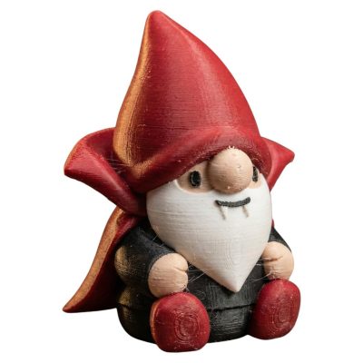 Vampire Gnome Figurine – Cute Halloween Vampire Decor for Shelf, Desk or Gothic Fantasy Display – Funny Dracula Gnome Gift for Adults, Collectors & Fans – 3D Printed in Canada — 3D Printed Collectible by 3DCentral