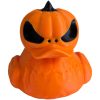 Jack-O'-Lantern Duck Figurine – Halloween Rubber Duck Pumpkin Spooky Collectible 4x4 Vehicle Adventure Cruise Hiding – 3D Printed in Canada — 3D Printed Collectible by 3DCentral