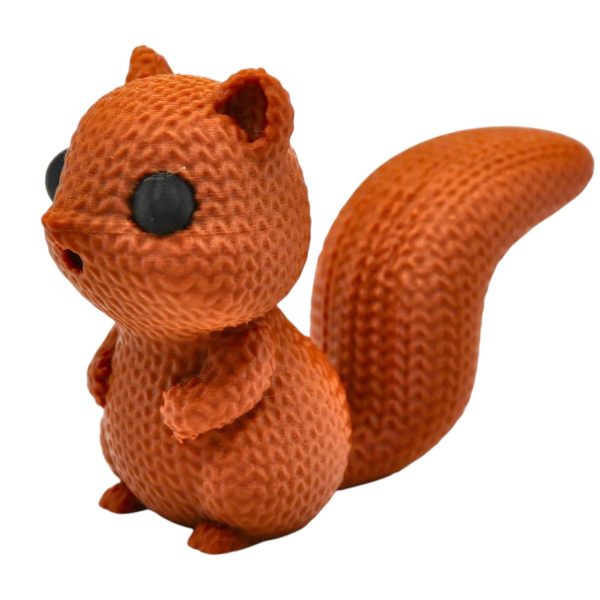 Knitted Squirrel Figurine