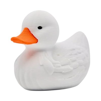 Pekin Duck Figurine - Rubber Duckie Alternative for Cruise Ship Hiding & Vehicle Decorating - Collectible Pekin Duck for Cruising, Hiding Fun, Desk Decor - Cute Animal Ornament – 3D Printed in Canada — 3D Printed Collectible by 3DCentral