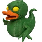 Mutant Duck Figurine – Creepy-Cute Rubber Duck with Monster Limbs, Tail & Glowing Eyes for Collectors, Horror Decor or Gag Gifts