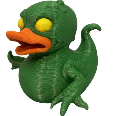 Mutant Duck Figurine – Creepy-Cute Rubber Duck with Monster Limbs, Tail & Glowing Eyes for Collectors, Horror Decor or Gag Gifts – 3D Printed in Canada — 3D Printed Collectible by 3DCentral
