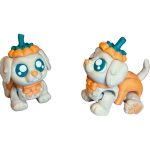 Pumpkin Puppy Halloween Dog Figurine Pack