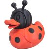 Ladybug Duck Figurine – Quirky Red & Black Duck Decor, Cute Animal Display Collectible, Whimsical Shelf Accent for Adults & Teens – 3D Printed in Canada — 3D Printed Collectible by 3DCentral