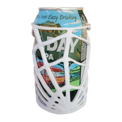 Spider Web Can Sleeve for 12oz Drinks – Webbed Drink Holder with Creepy Cool Superhero Vibes – 3D Printed in Canada — 3D Printed Collectible by 3DCentral