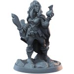 Thief Female Miniature for TTRPG Campaigns – 32mm Fantasy Rogue Resin Model for Tabletop Roleplaying & Painting