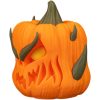 Pumpgrin Spiked Pumpkin Figurine – Creepy Halloween Jack-o'-Lantern with Horned Spikes & Fierce Grin – Gothic Tabletop & Haunted Mantle Décor – 3D Printed in Canada — 3D Printed Collectible by 3DCentral