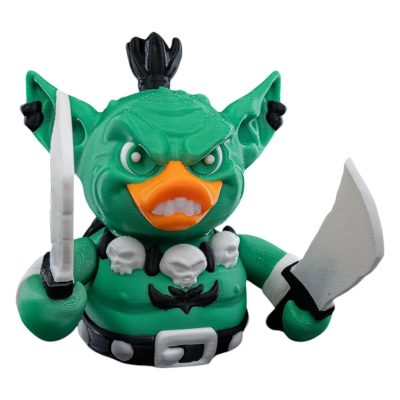 Ducklin Duck Figurine – Fantasy Goblin Warrior Desk & Car Decor – Mythical Collectible – 3D Printed in Canada — 3D Printed Collectible by 3DCentral