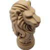 Lion Totem Pole – Lion Bust Sculpture with Spiral Tribal Base – 3D Printed in Canada — 3D Printed Collectible by 3DCentral
