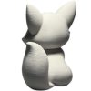 Cute Fox Figurine – Minimalist Fox Statue for Shelf, Office, or Gift Décor – 3D Printed in Canada — 3D Printed Collectible by 3DCentral